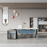 主管檯 E1 環保板材 鋼腳 實木腳 板腳 側櫃 executive manager boss table desk furniture
